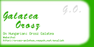 galatea orosz business card